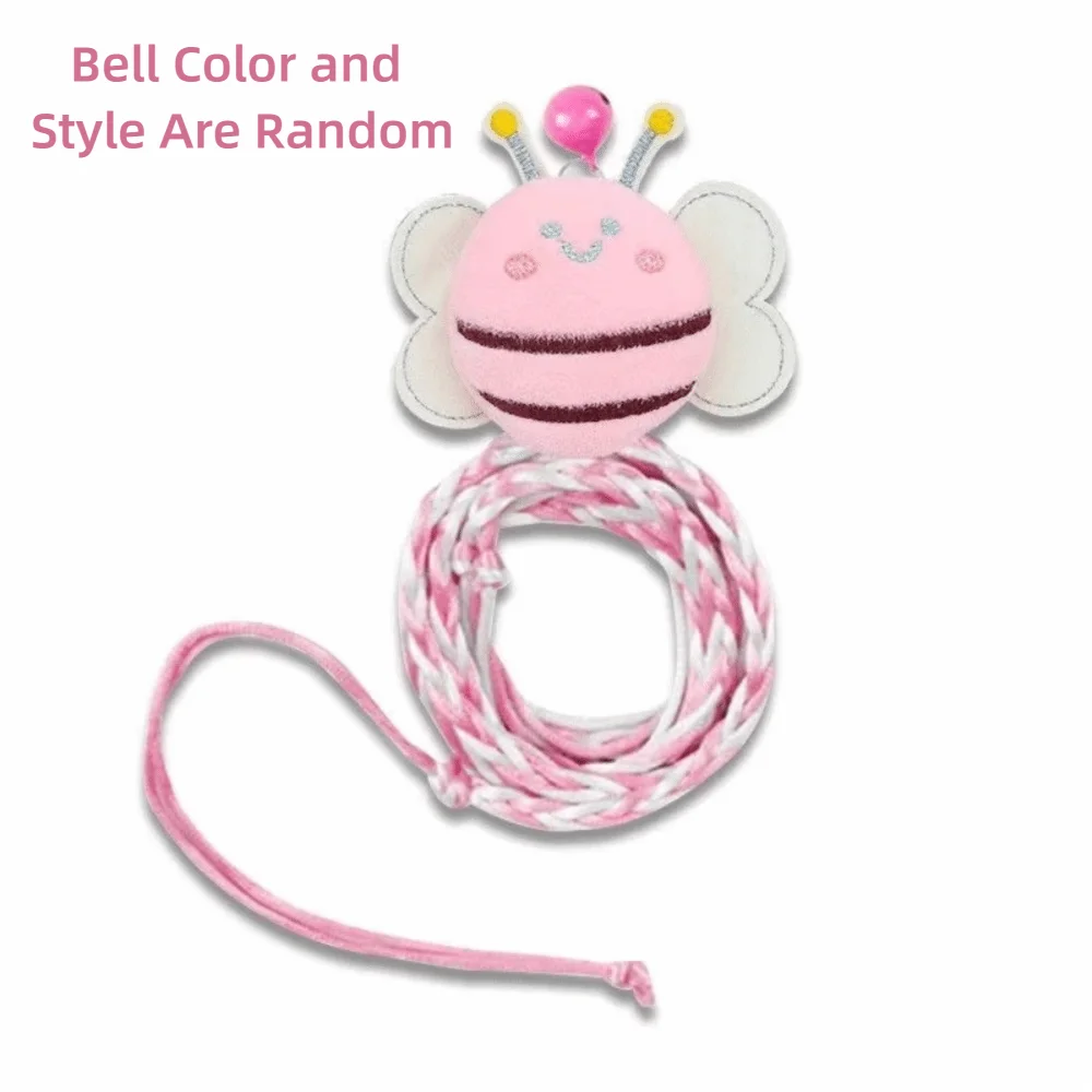Nylon Pet Hamster Leash 1.4m Length Adjustable Length Small Animal Leash Lightweight with Bell Hamster Cage Leash Pet Exercise