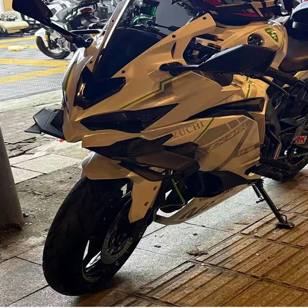 Motorcycle Spoiler Aerodynamic Winglet Fixed Wing For Kawasaki ZX-4R ZX-4RR ZX-25R 2023-2025 Side Wing Side Fairing Side Spoiler