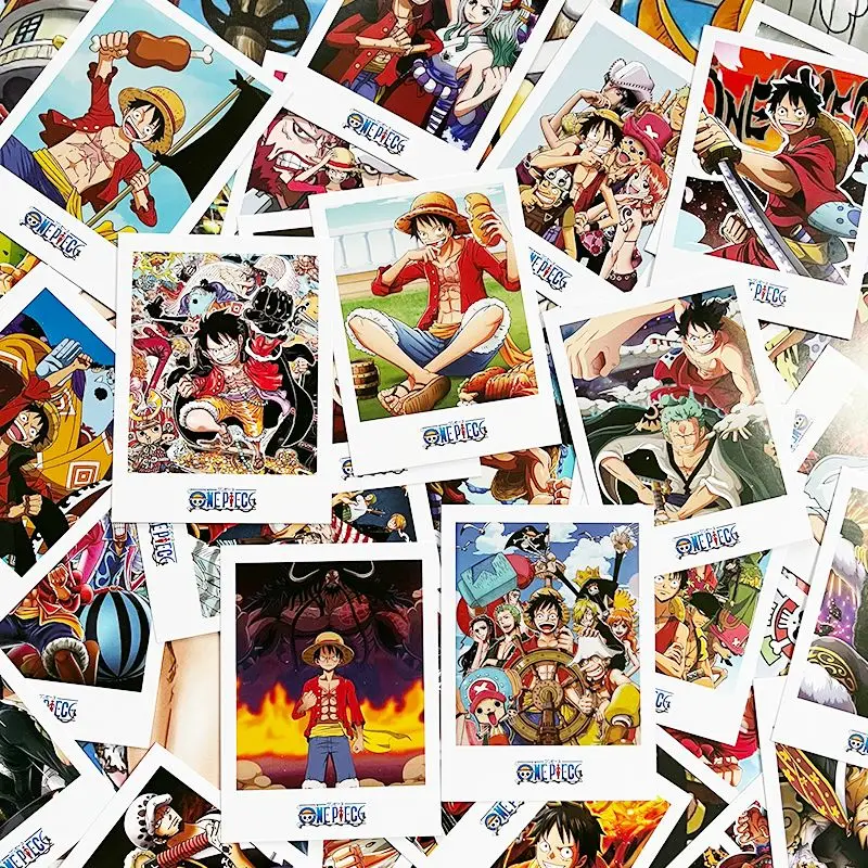 One Piece Monkey D. Luffy Sanji Nami Cartoon Niedliche Postkarte Kreative Hochwertige Begrüßungskarte für Studenten 40er-Pack – Detail 3