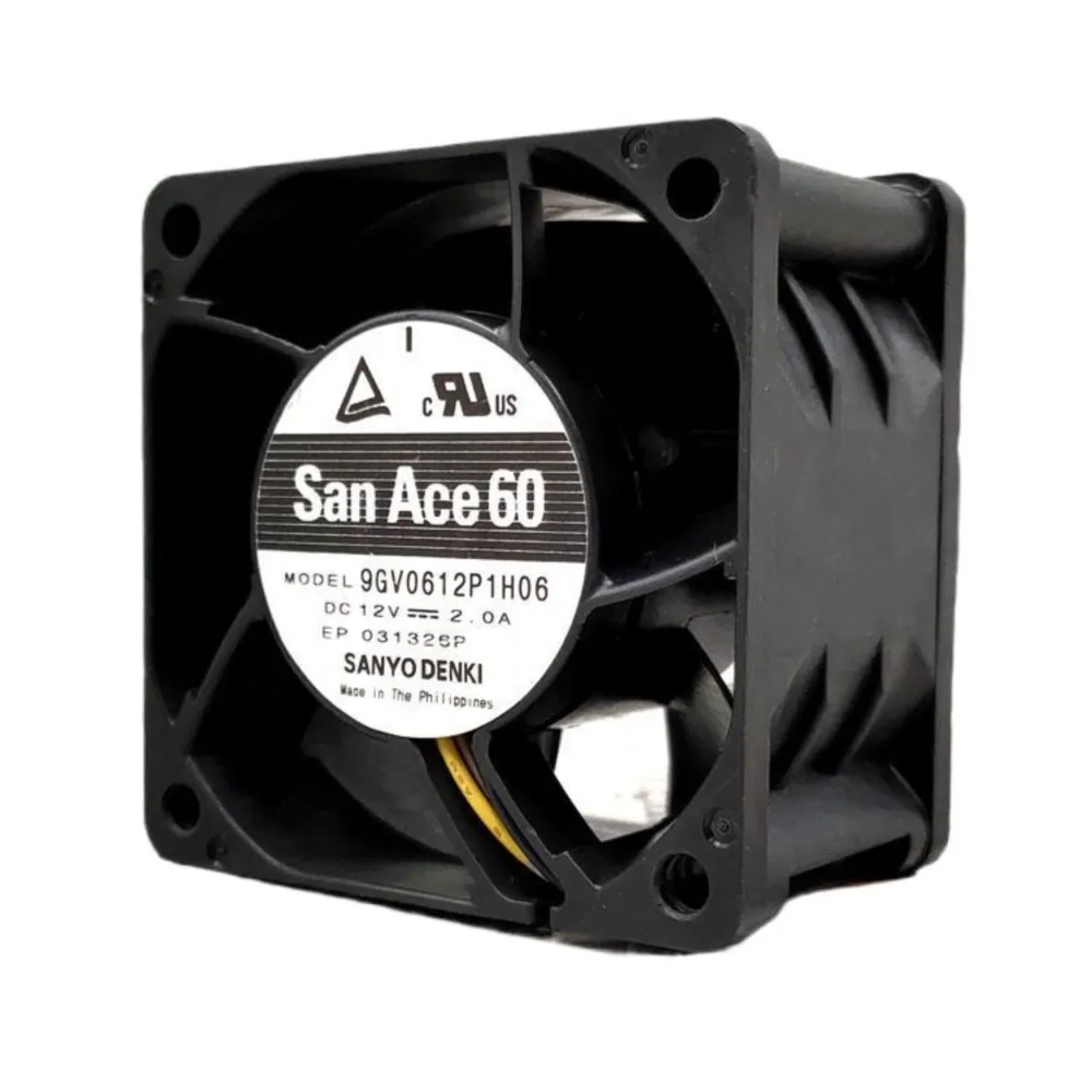 60mm Sanyo 9 GV0612P1H06 6038 12V 2.0A6CM Boost High-Speed Max Airflow Rate Violence Cooling Fan