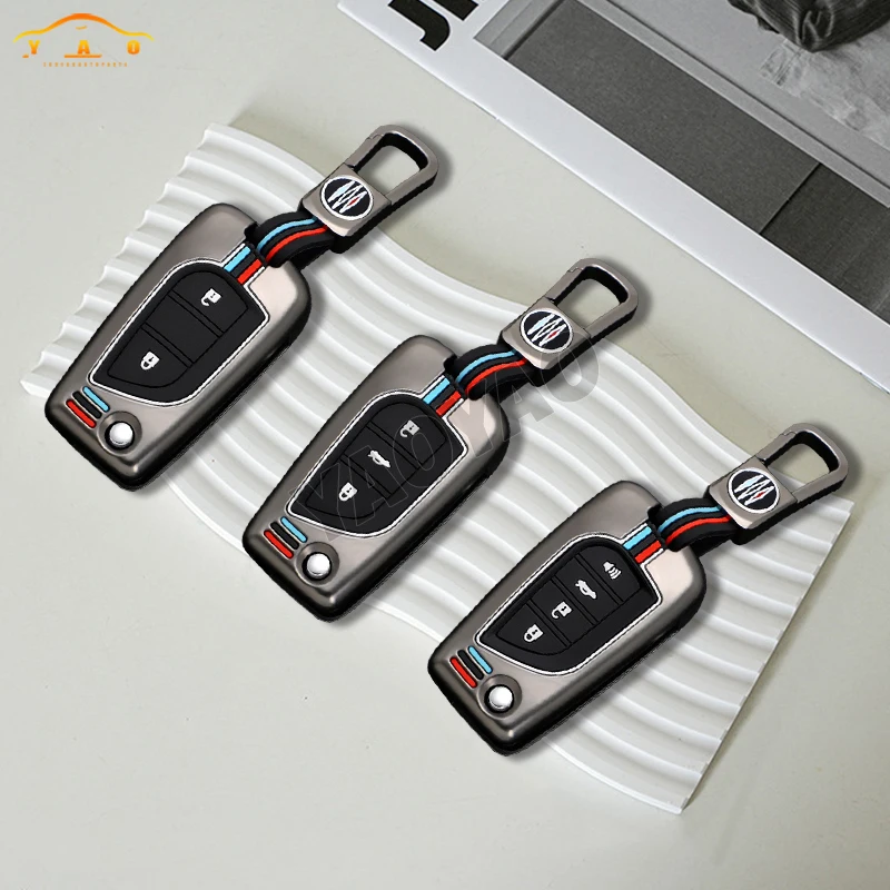 

For Toyota Auris Corolla Avensis Verso Yaris Aygo Scion TC IM Camry RAV4 Forturner Hilux Zinc Alloy Car Remote Key Case Cover