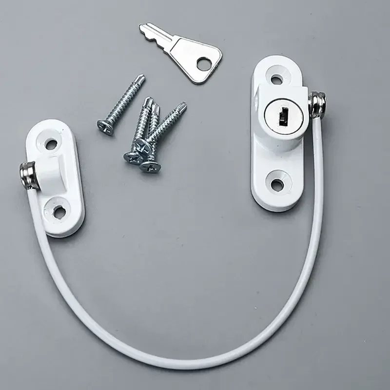 1 مجموعة الفولاذ المقاوم للصدأ نافذة قفل الأطفال سلامة قفل ارتفاع سقوط حماية دفع سحب سدادة مكافحة سرقة نافذة قفل