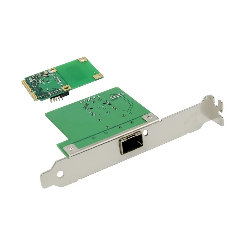 MINI PCIE チップインテル I210AS SFP 光ファイバーインターフェイスギガビットイーサネット 1 ポート Lan ネットワークカードアダプタ 10/100/1000Mbps サーバー