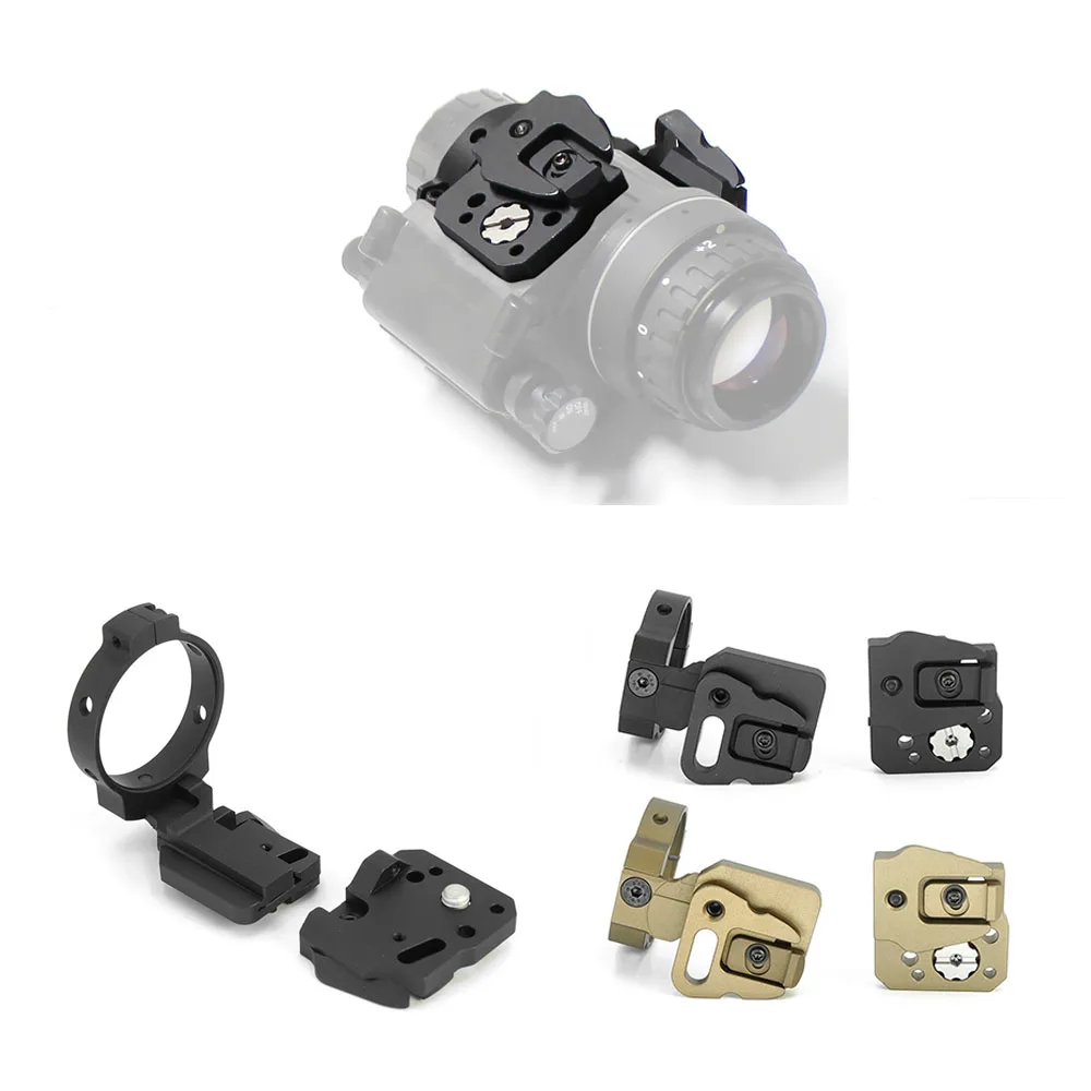 Tactical NVG Mount Obverse Shoe Set Dovetail PVS14 Arms Fit Kvc Universal Bridge Adapter Monocular or Binocular NVG Bracket