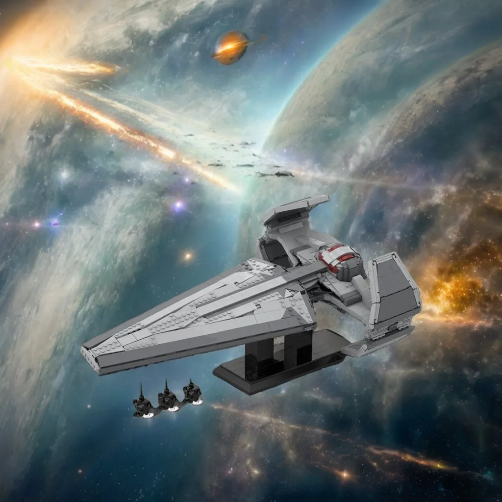 

1865PCS Sith Infiltrator UCS Scimitar MOC Star Batter Education Model Building diy Blocks Birthday Toys Gift