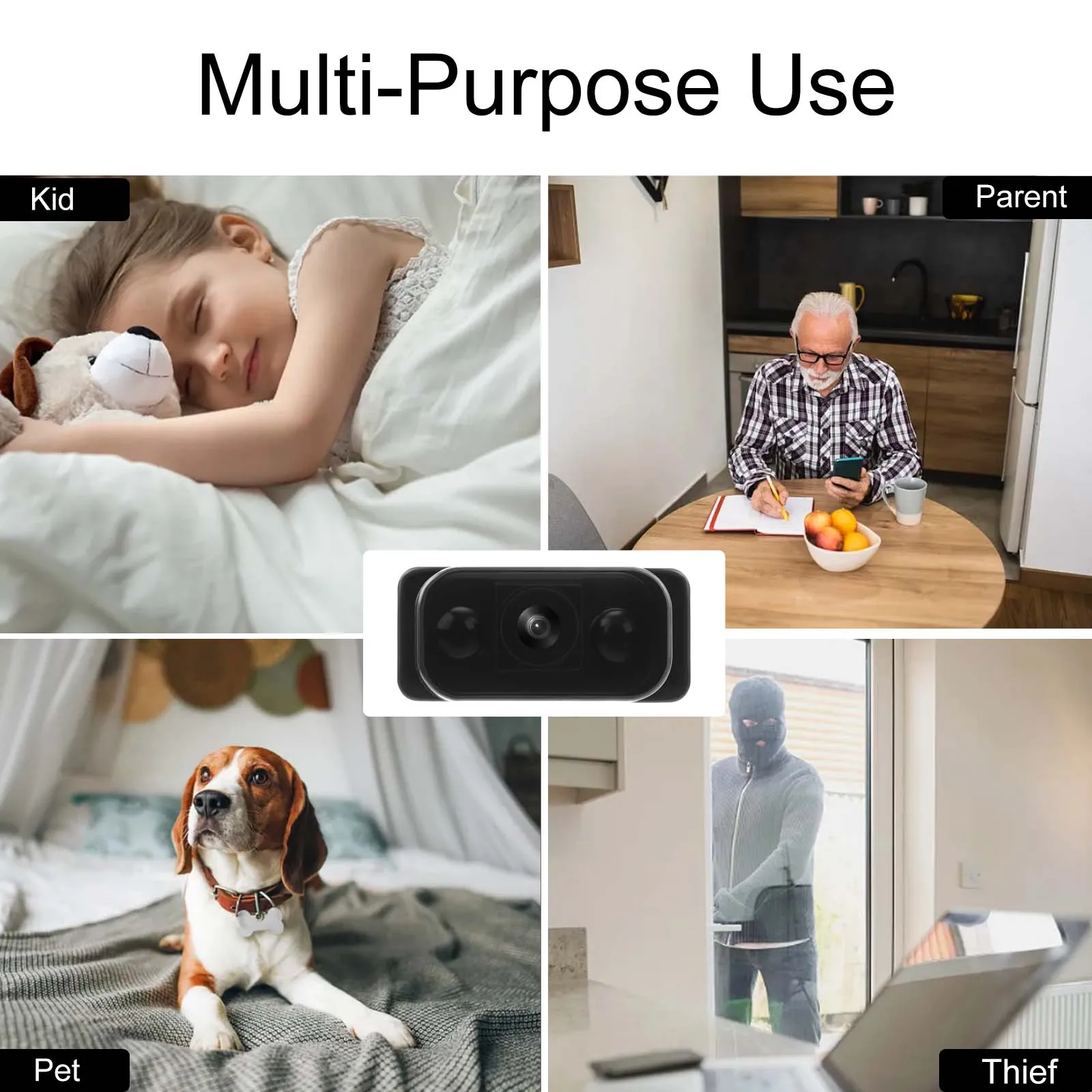 Mini Camera  Indoor Small WiFi Nanny Cam for Home/office Security with Motion Detection, Remote View, Night Vision,Recording,App