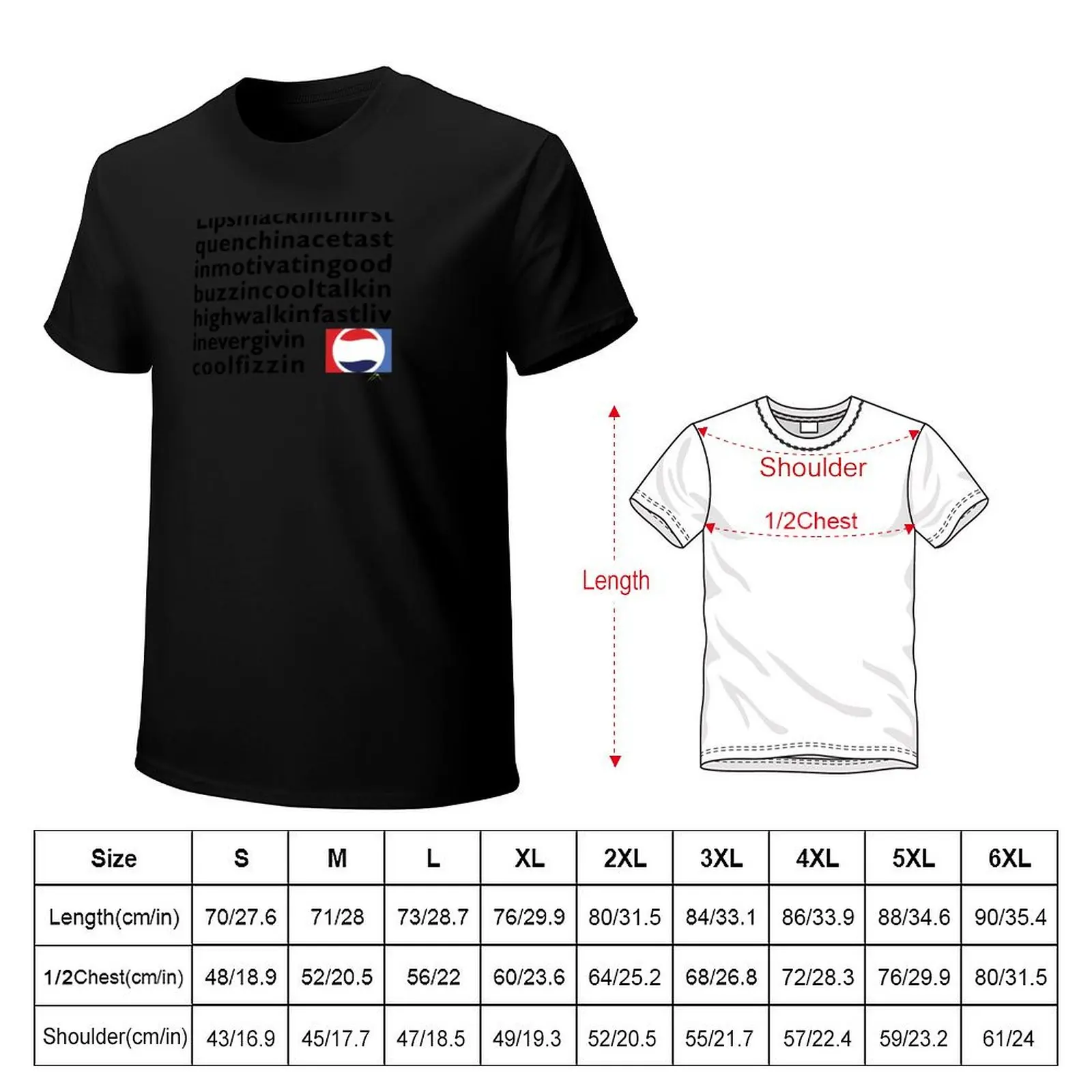 Pepsi Lip Smackin 70s advert T-Shirt Basic Daily Outfit Short Sleeve Tee