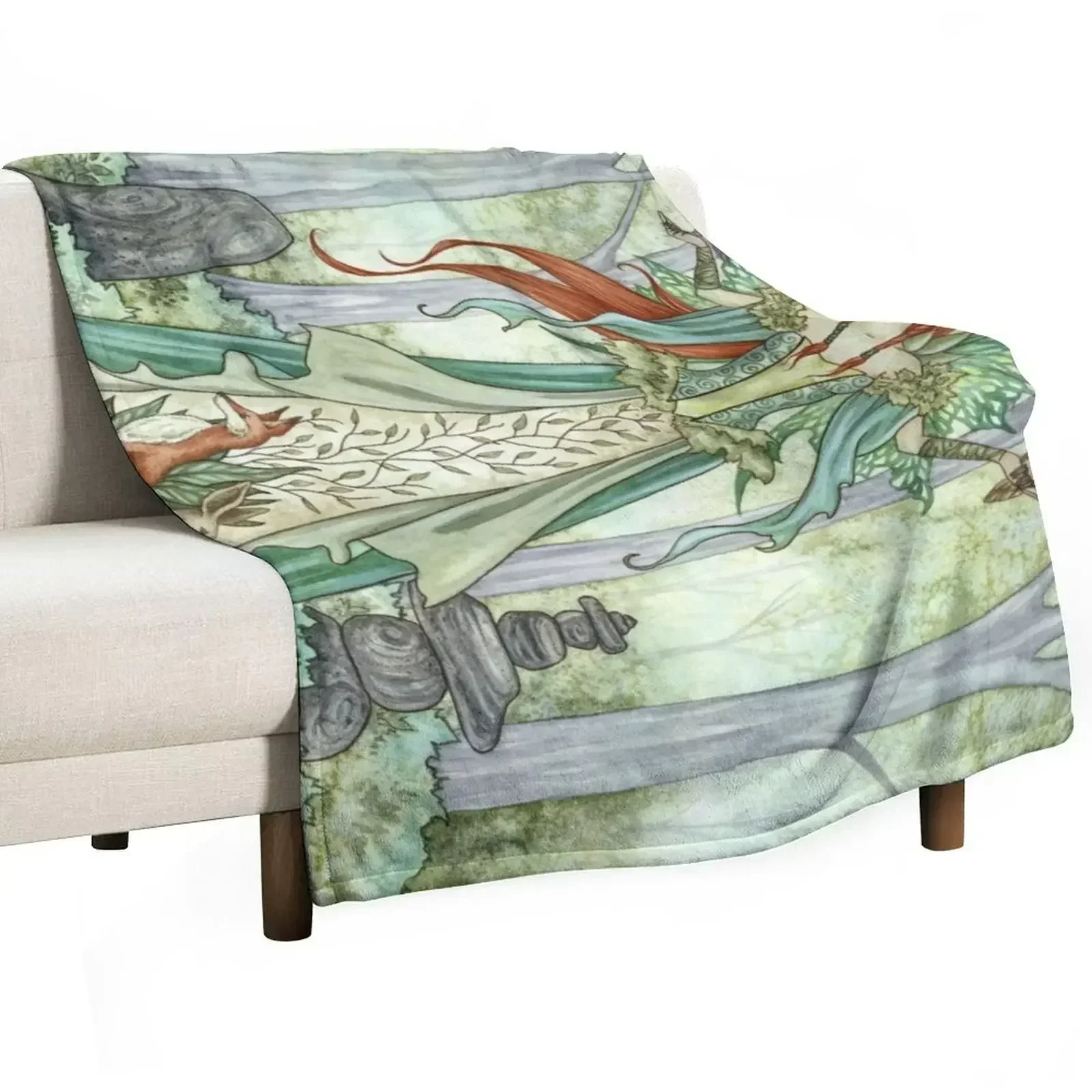 

The Caretaker Throw Blanket Blankets Sofas Of Decoration Hairys valentine gift ideas Blankets