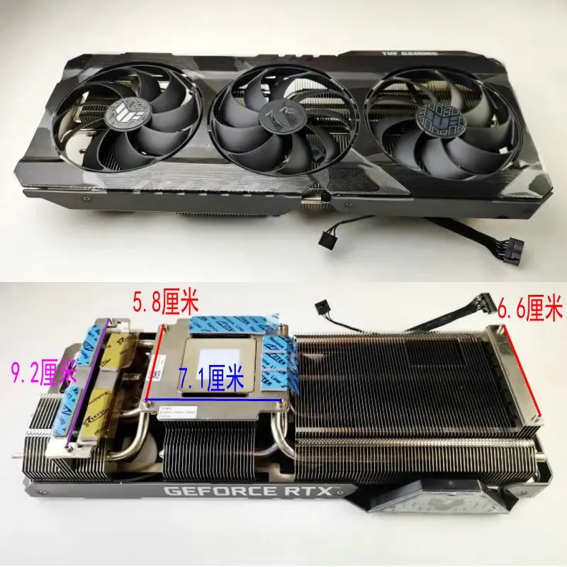 مبرد المبرد الجديد لبطاقة الفيديو ASUS TUF RTX3060 RTX3060TI RTX3070