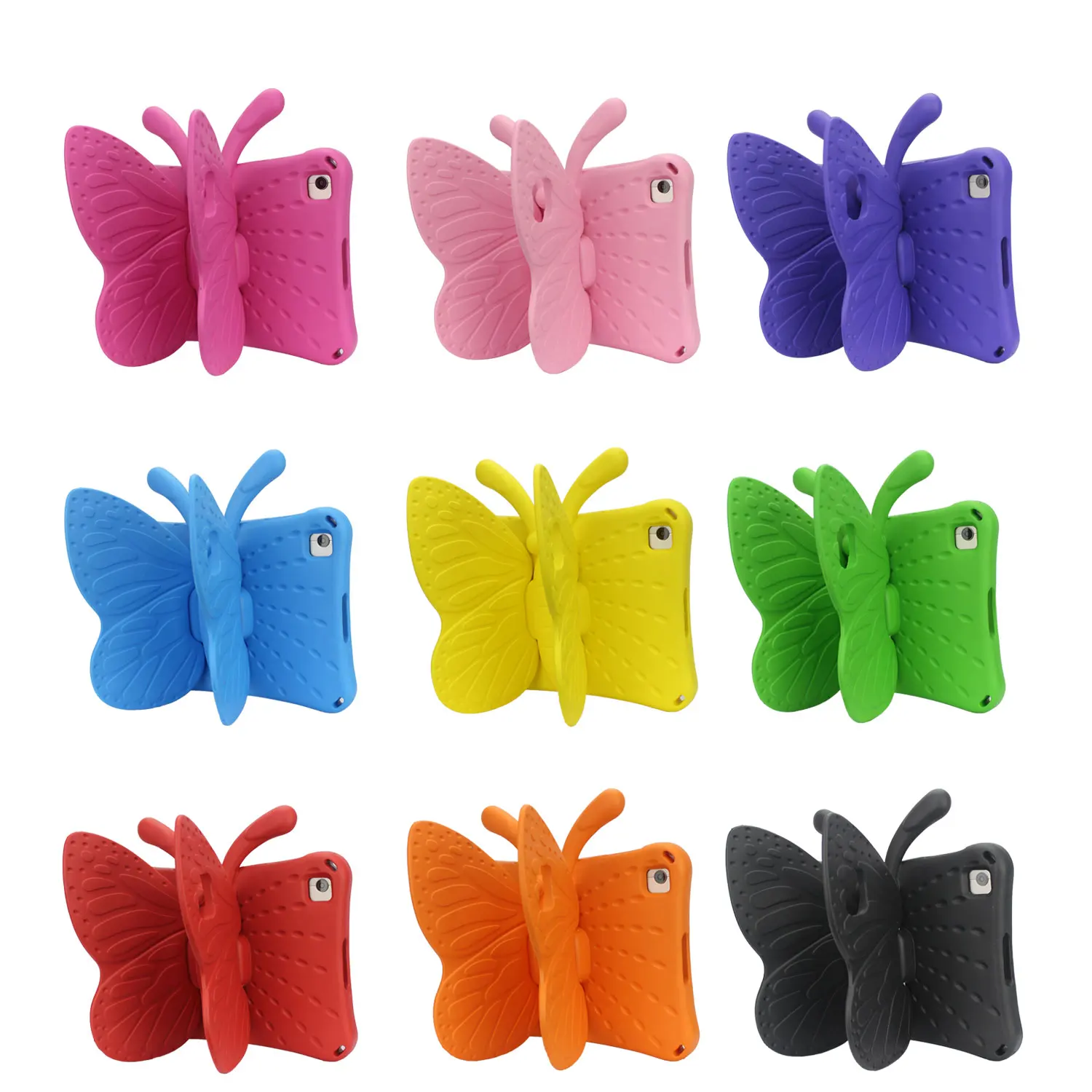 Kids EVA Cartoon Butterfly Case For Amazon Kindle Fire HD 10 Plus 2021 Shockproof Stand Tablet Cover