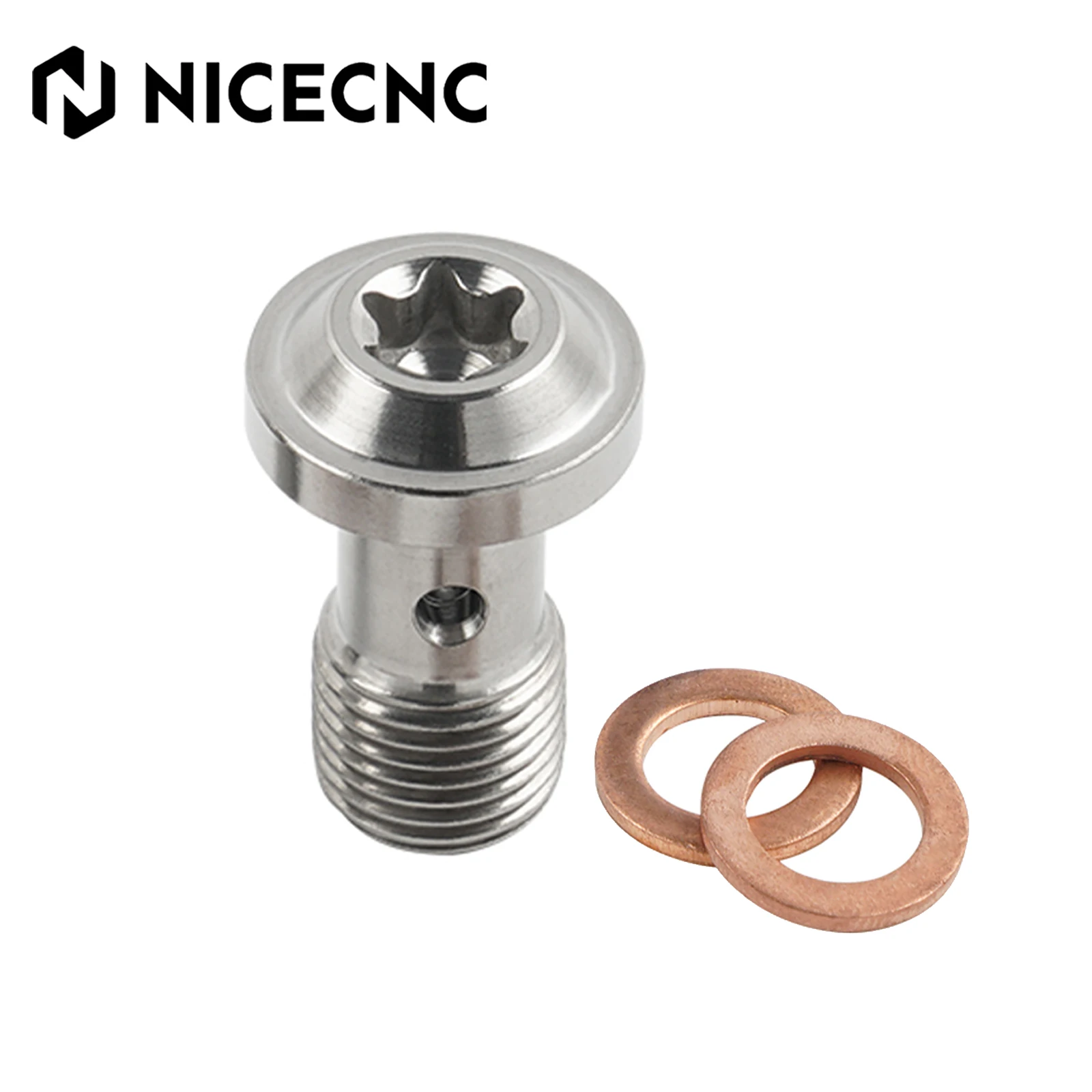 

Titanium Banjo Bolt M10x1.0 Brake Caliper Master Cylinder Bolt For Yamaha KTM Honda Kawasaki Suzuki BMW Ducati Husqvarna Triumph