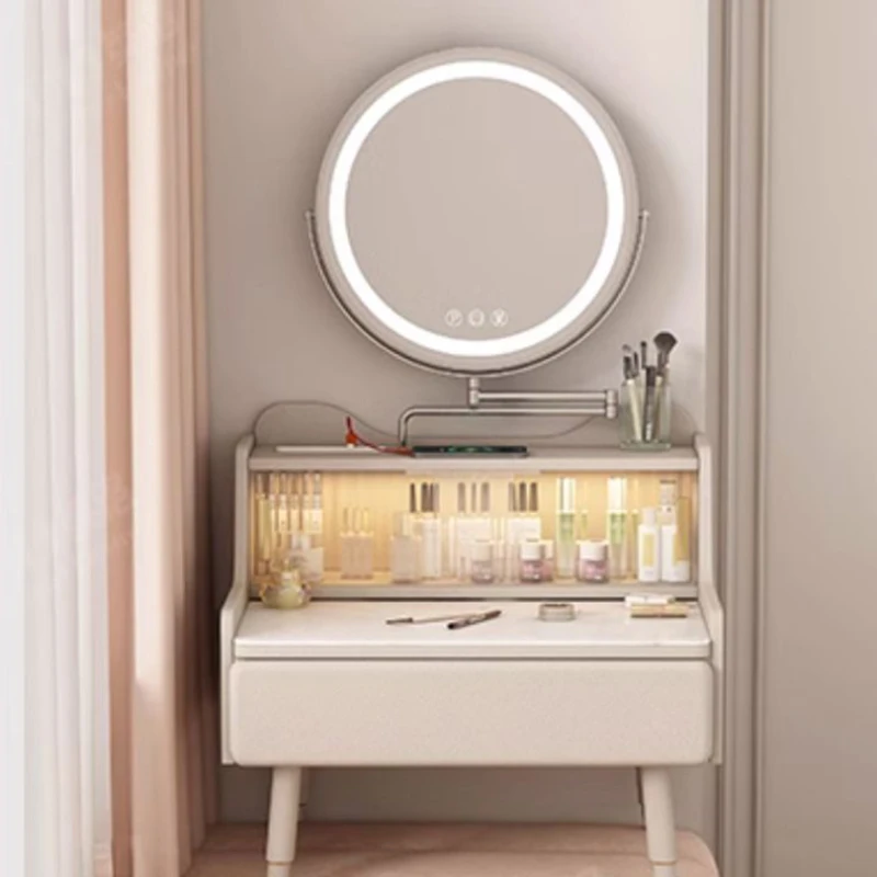 

Luxury Nordic Dressing Table Drawer Storage Aesthetic Modern Makeup Dressing Table Girls Minimal Coiffeuse De Chambre Decoration