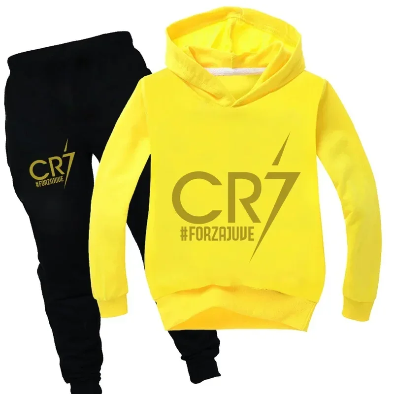 CR7 Clothes Hoodie Pants Suit Suitable For Sports And Leisure Xmas Birthday Gift ildren