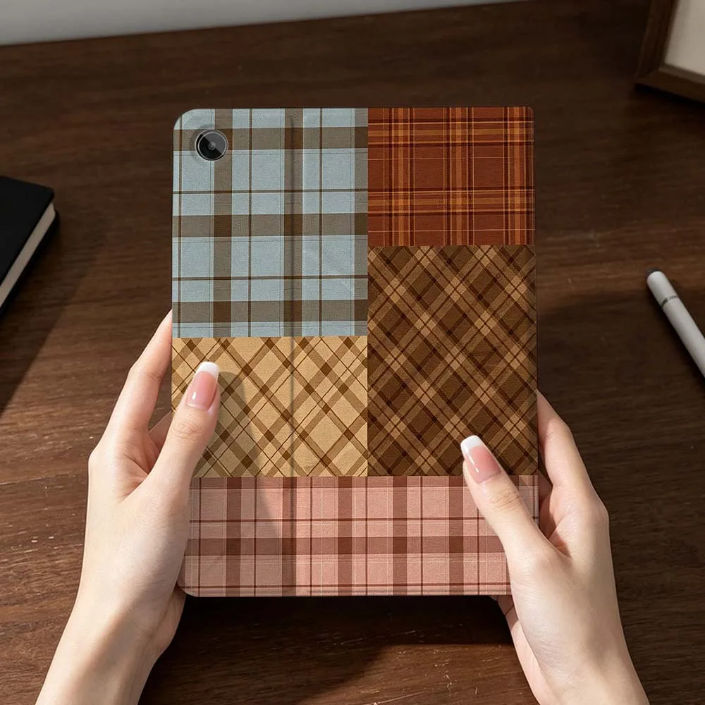 Floral Woven Blanket Case For Samsung Galaxy Tab A7 A8 A9 A11 S6 S7 S8 S9 S10 S11 FE Plus Folding Automatic Sleep/Make Tablet
