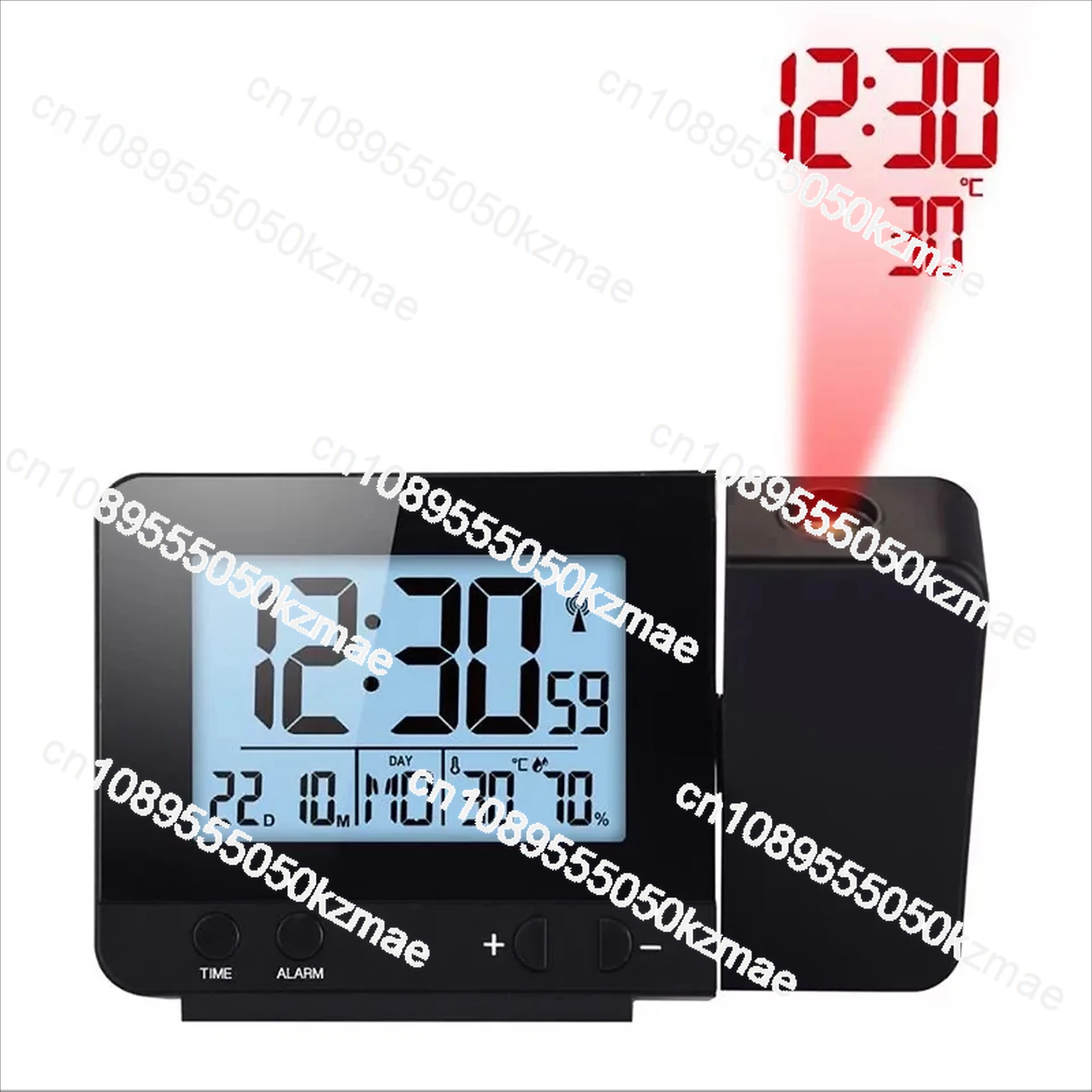 

Projection WIFI Smart Clock Automatic Time Synchronization Standard Silent Clock Temperature and Humidity Two Alarm Clocks