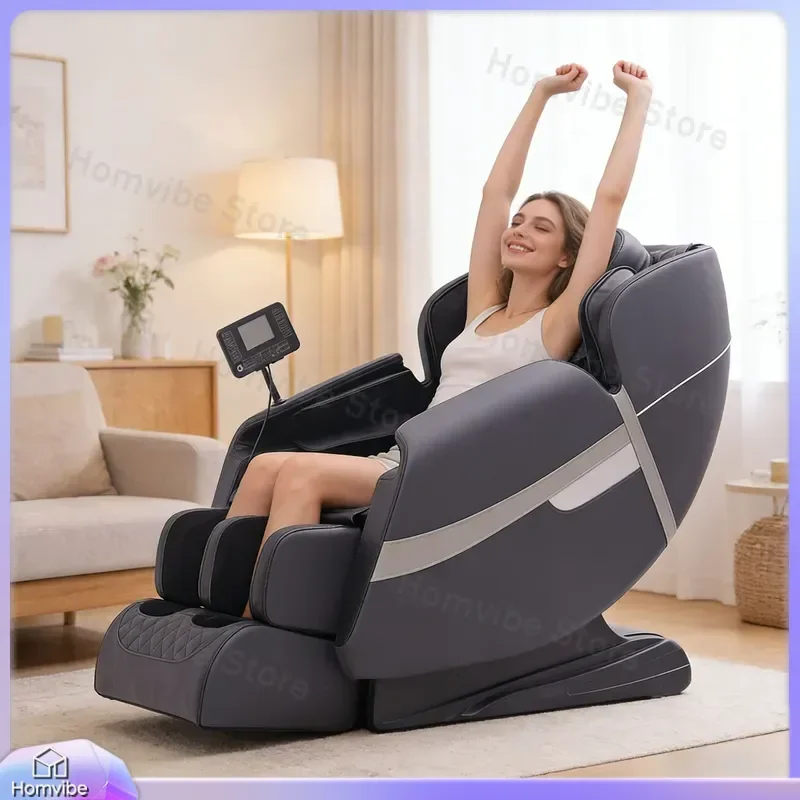 AI Voice Control Massage Chair Full Body Automatic Bluetooth Music Sofa Home Furniture Zero Gravity Recliner