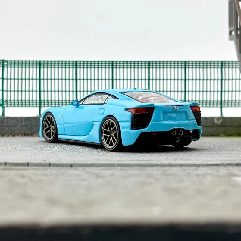 CM 1/64 Lexus LFA Blauw Legering Speelgoed Motorvoertuig Diecast Metaal Model Geschenken