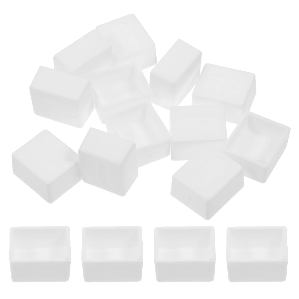 

24Pcs Plastic Watercolor Pans Set Compact Half Size Paint Containers for Easy Color Display and Mixing Art Craft Projects