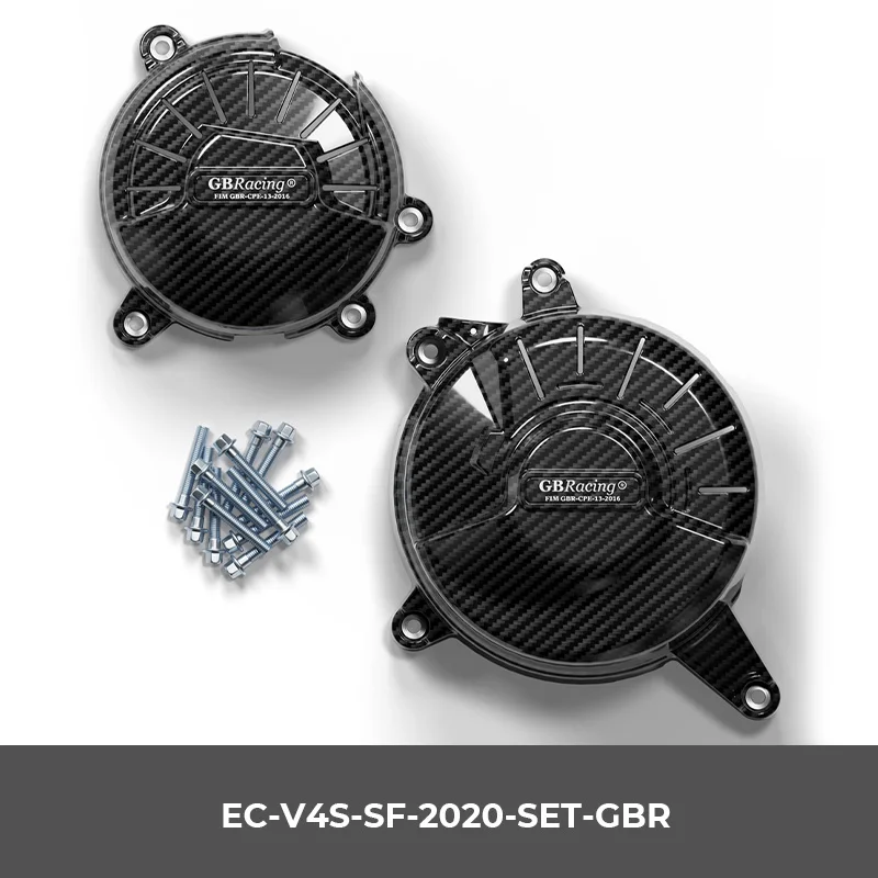 GBRacing ل DUCATI V4S Streetfighter مجموعة غطاء المحرك 2020-2022 V4S Streetfighter المولد غطاء Streetfighter غطاء القابض