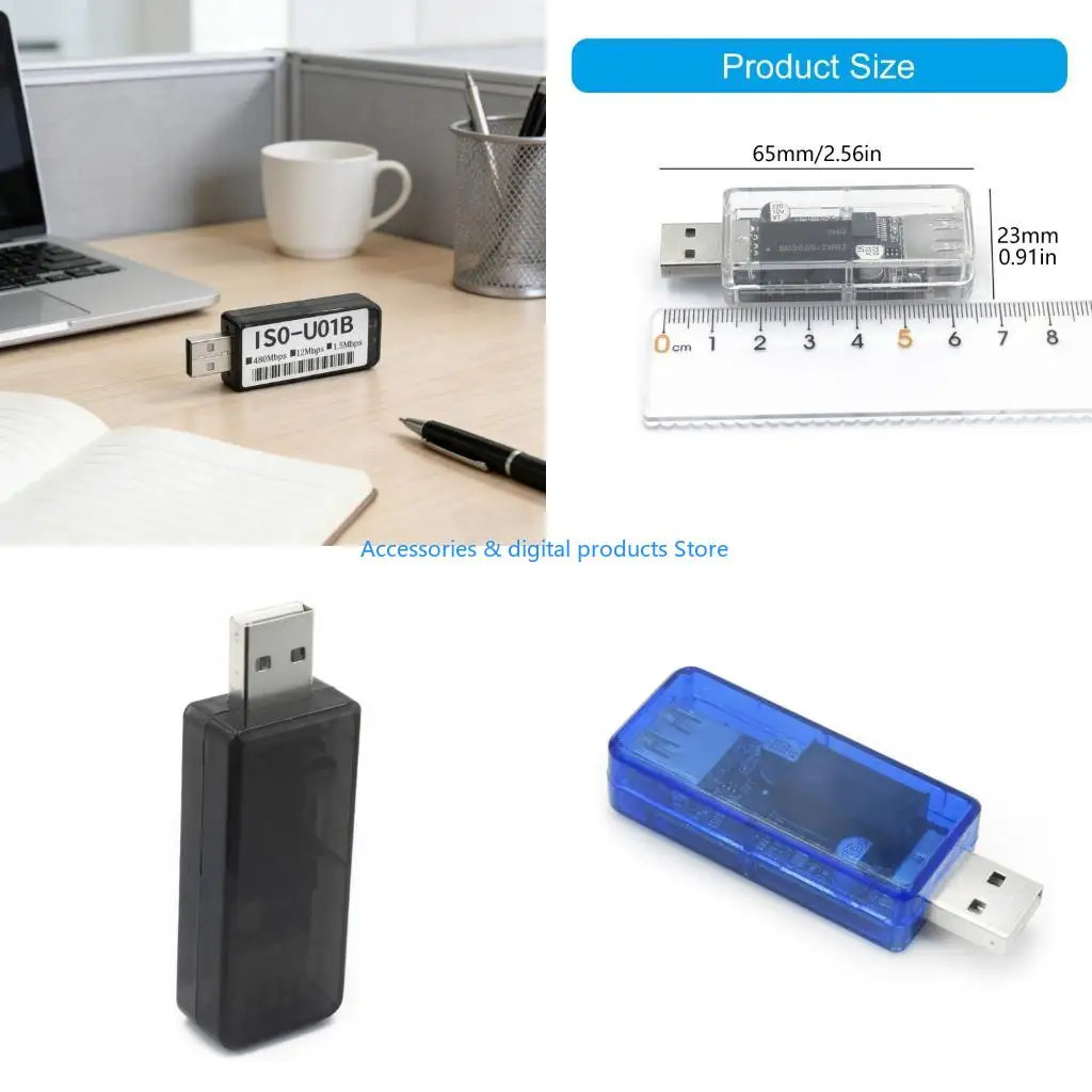 77JD U01B Fast Speed USB Isolator Supports 480Mbps Data Transfer USB Decoding