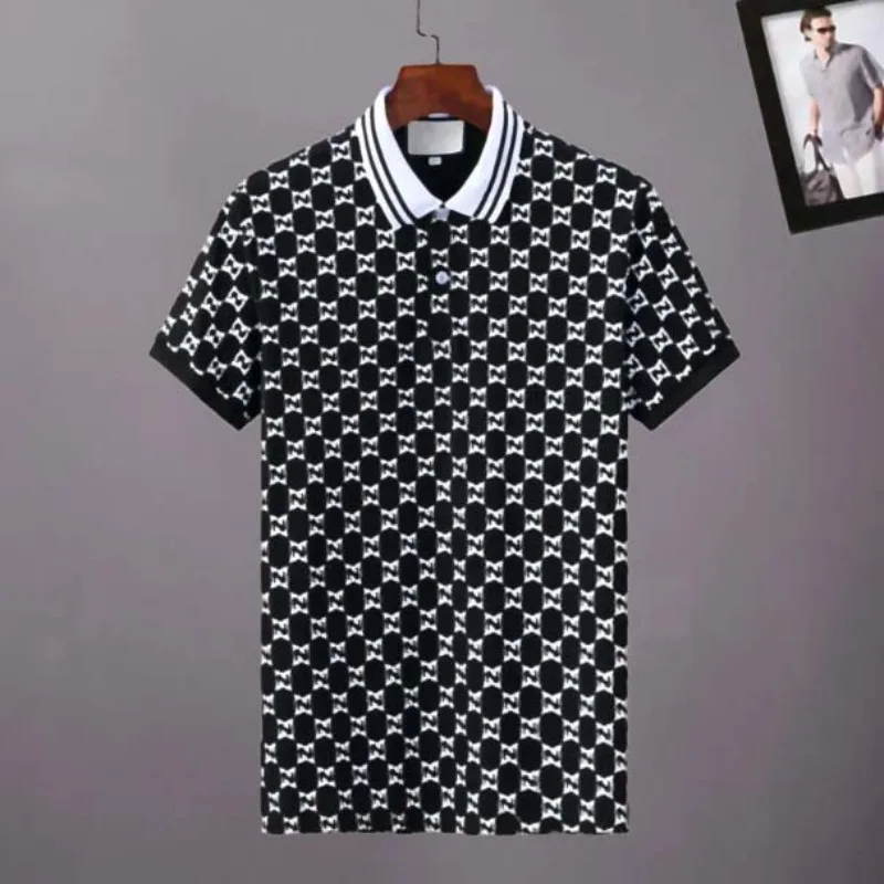 

2025 Hot Luxury custom men's short sleeved high-end designer letter exquisite POLO shirt brand cotton breathable T-shirt top