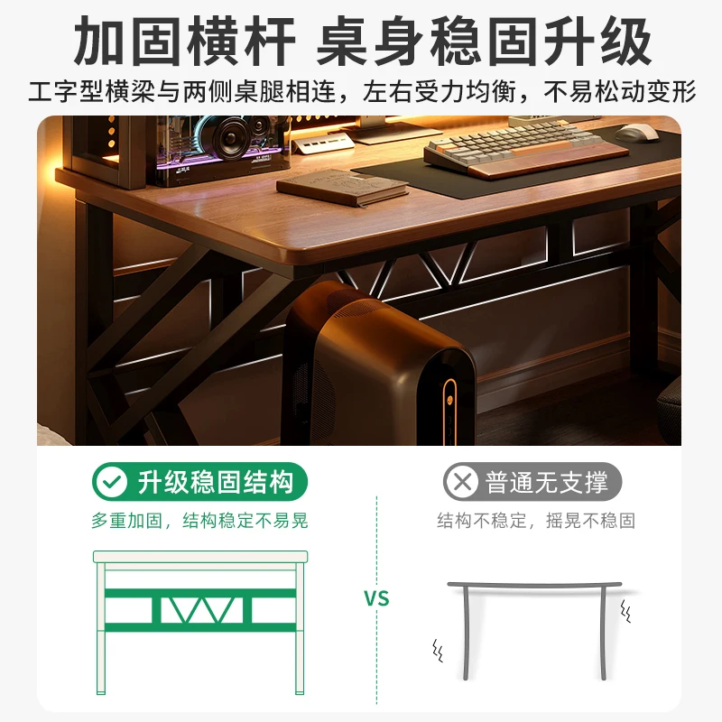 Escritorio para computadora con tablero de agujeros, estante, apartamento pequeño, escritorio, estantería