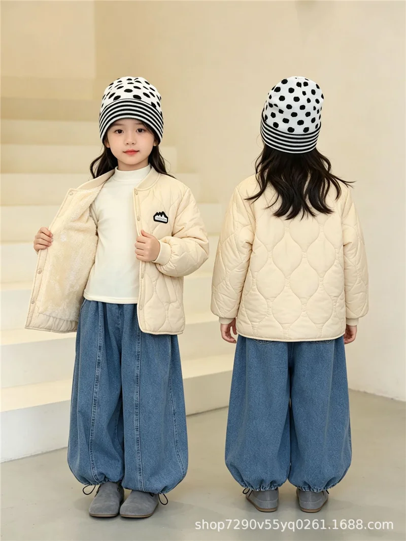 Winter Kids Fleece Lined Jackets Autumn Boys Thick Plus Velvet Warm Coat Casual Children Clothing ﻿Outerwear For 5-14 Years