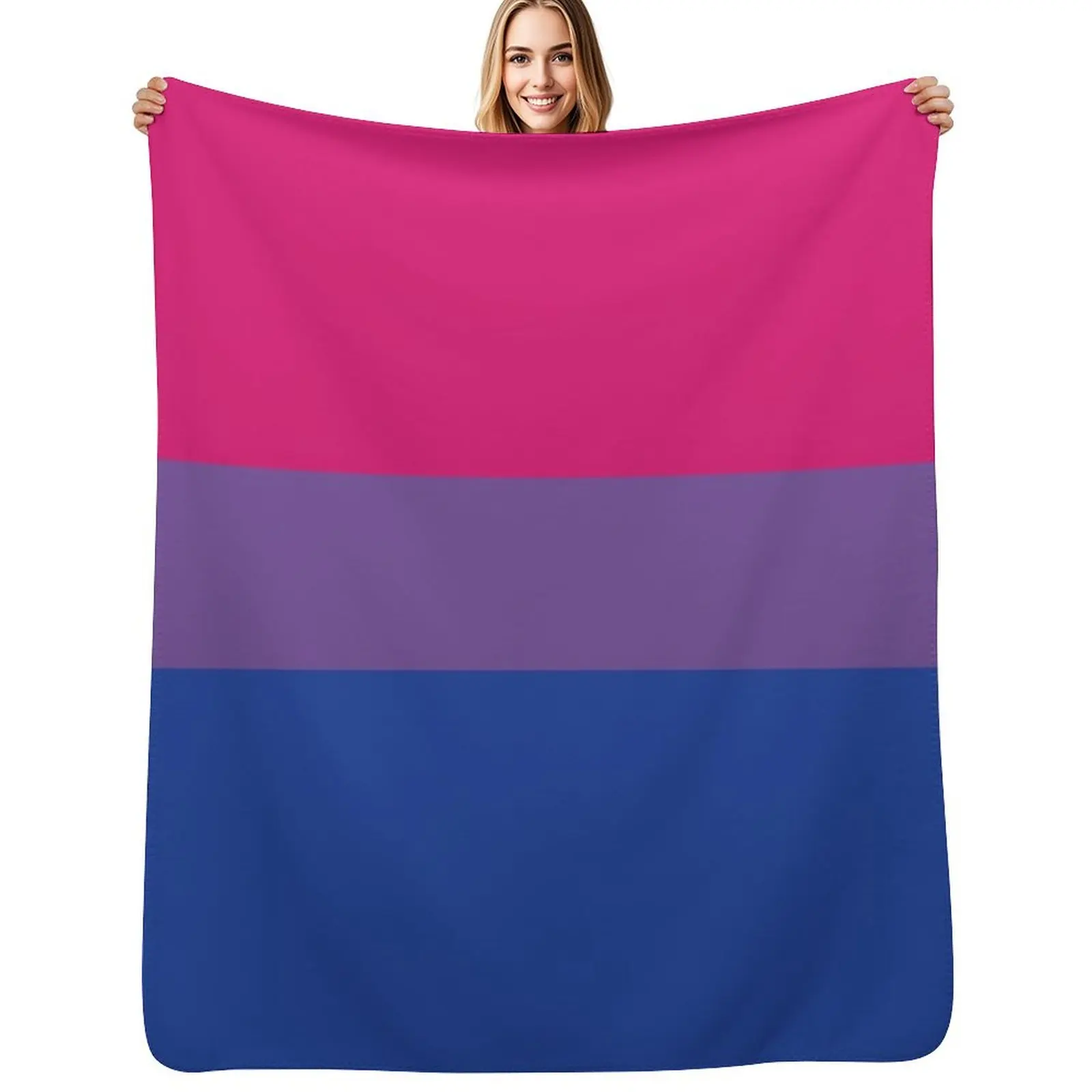 

Bisexual Pride Flag Throw Blanket Decorative Sofa Soft Decoratives christmas decoration Blankets