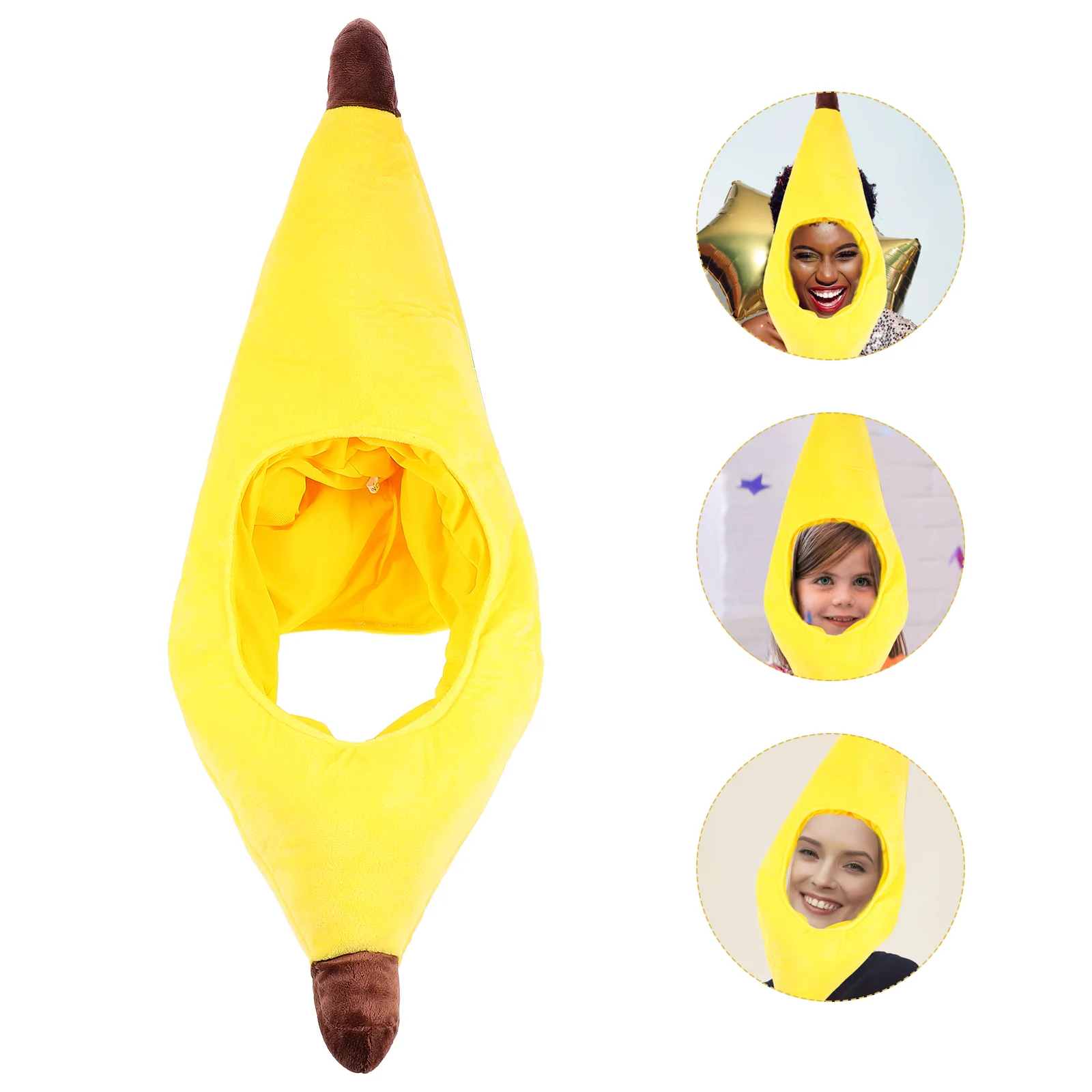 

Banana Headgear Hat Hats Party for Men Funny Novelty Costume Headdress Shape Cap Photo Vacation