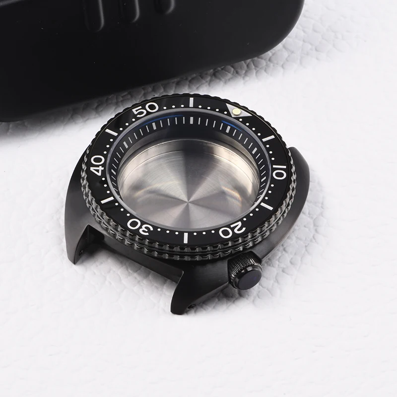 

6309 Stainless Steel Watch Case Sapphire super luminous diving case fit Seiko mod for NH35A NH36A Automatic Movement Watch Parts