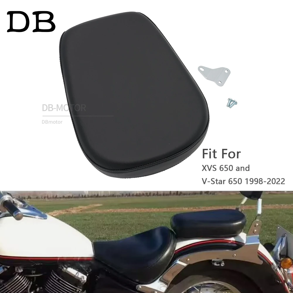 

Motorcycle Rear Passenger Seat Pillion Cushion Fit For Yamaha XVS 650 and V-Star 650 1998-2022