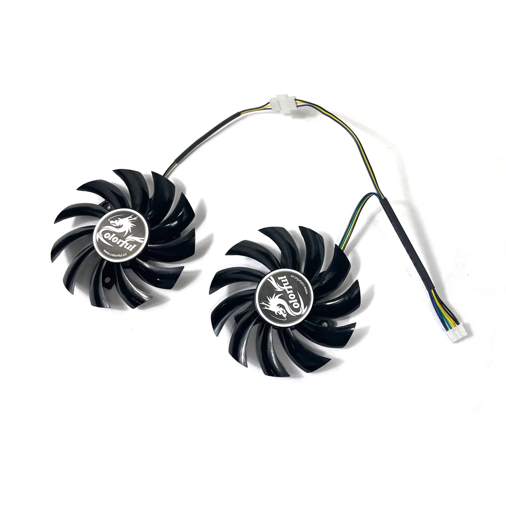 2PCS/SET NEW 75MM 4PIN GTX 650 TI GPU Cooler FAN，For Colorful GTX 750 TI、GTX 660、GTX 650 TI Graphics card cooling fan