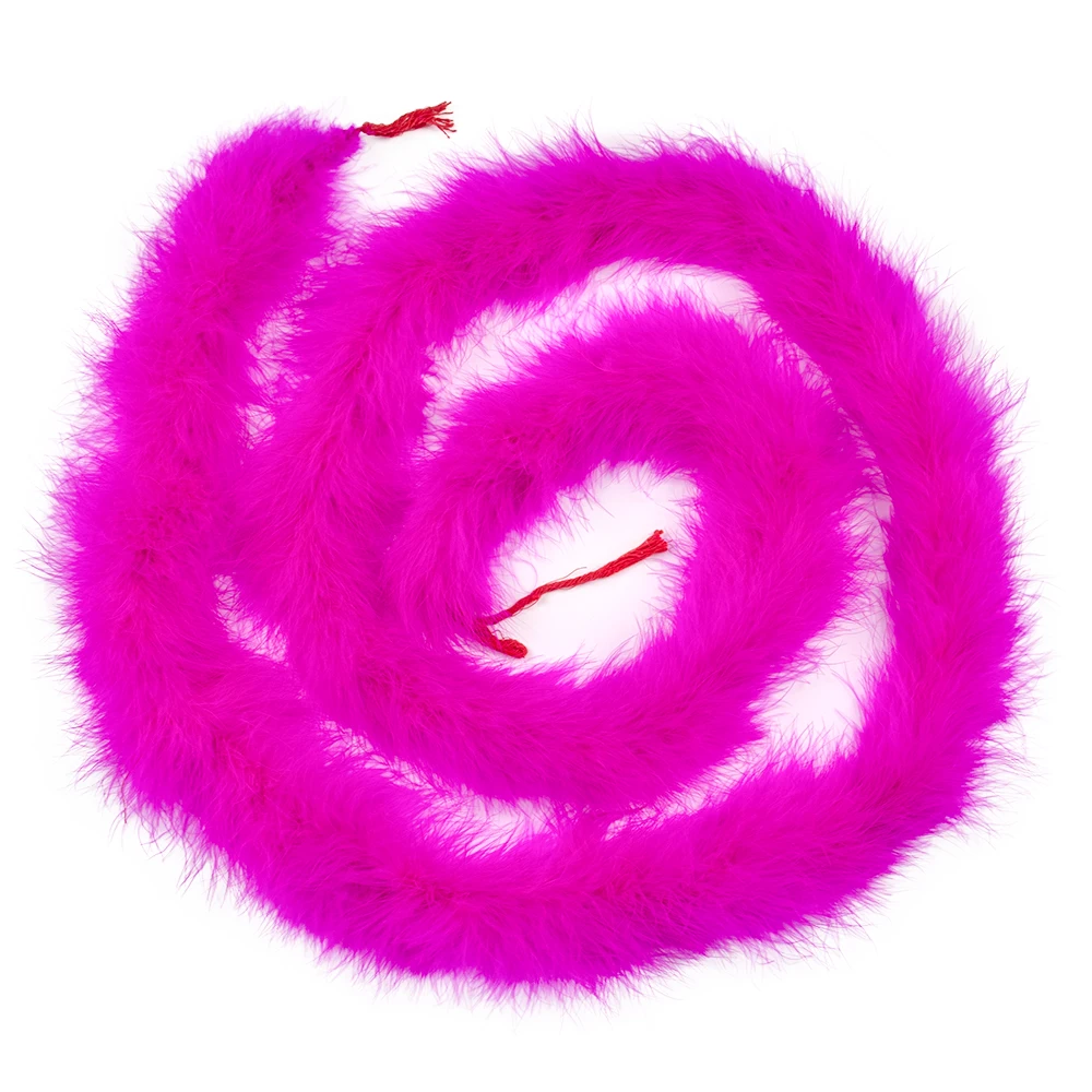 Fluffy 22G Marabou Feathers Boa 2Meter for Jewelry Crafts Wedding Party Dress Decoration Stage Props Turkey Plume Shawl