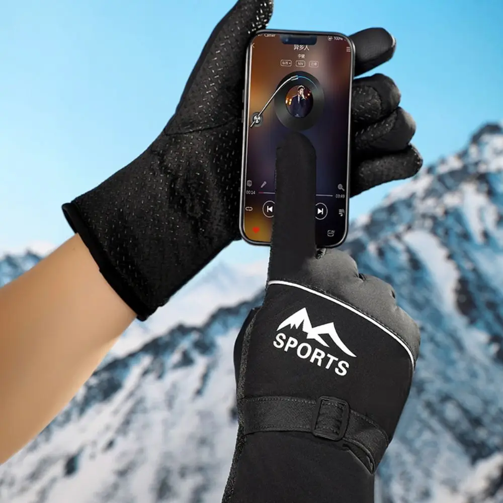 

Waterproof Windproof Skiing Gloves Touch Screen Keep Warm Thicked Cycling Gloves Soft Polyester Warm Outdoor Mittens Outdooor