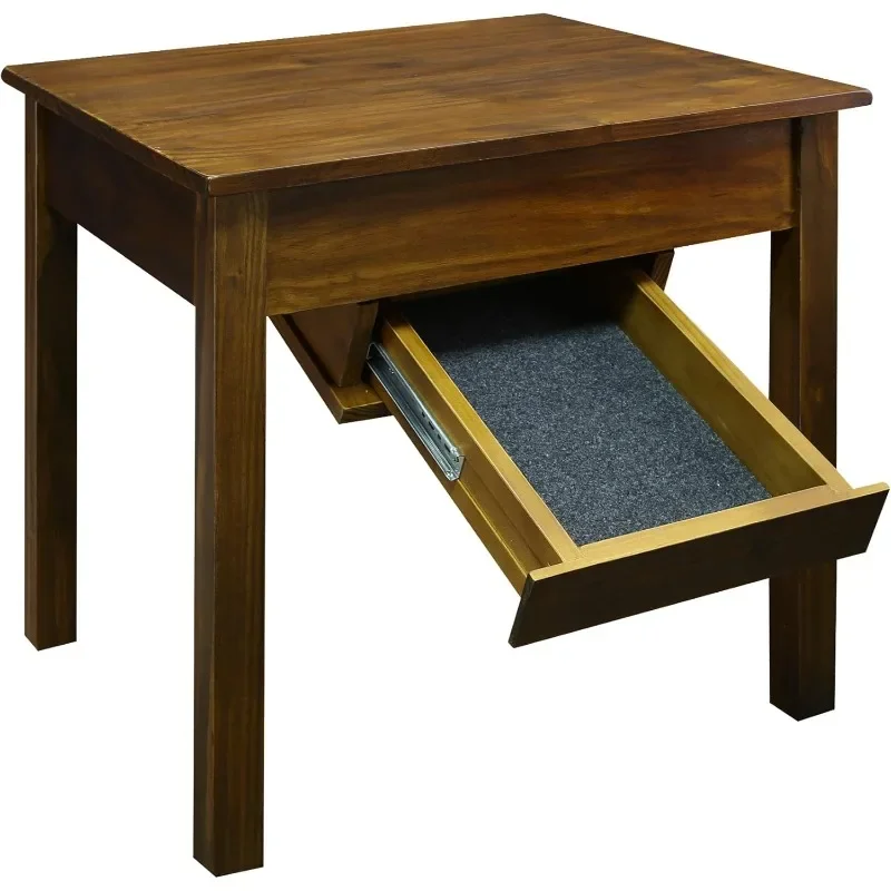 

Best Seller.615-15 Kennedy End Table with Concealed Drawer, Concealment Furniture, Warm Brown