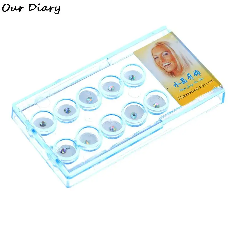 

1box Beauty Diamond Dental Crystal Tooth Ornaments Tooth Gems Teeth Jewelry Gem Teeth Whitening 4 Color Shining Oral Hygiene