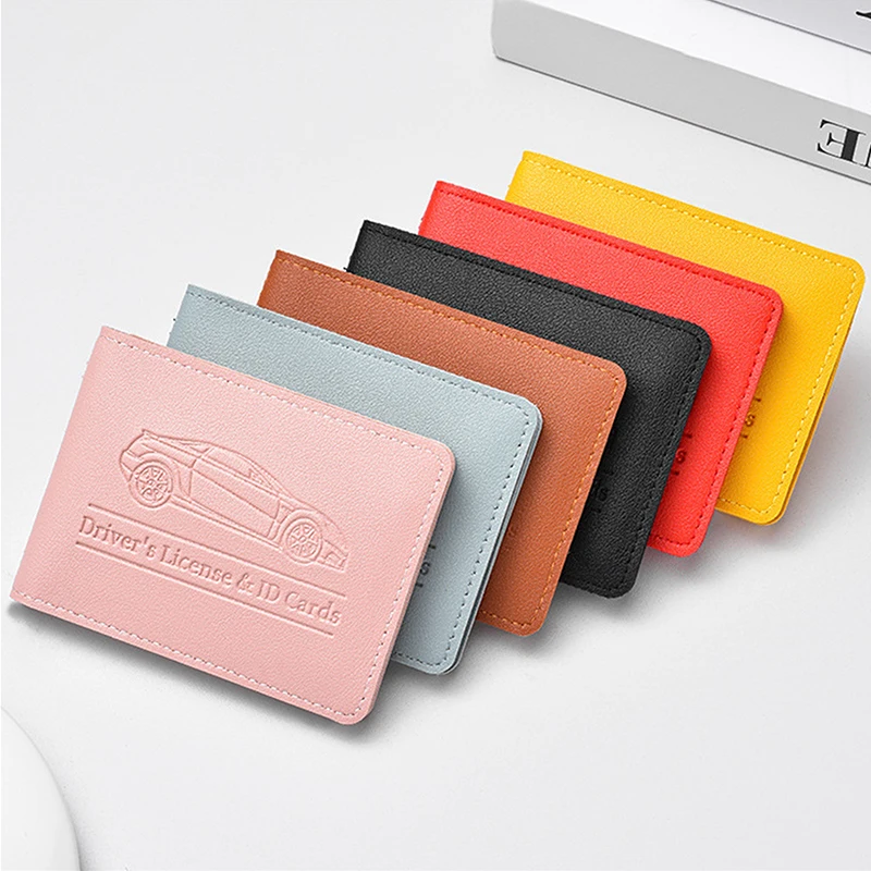 

Car Registration Driver's License And Insurance Card Holder Leather Car Essential Document Card Wallet Car Accessories