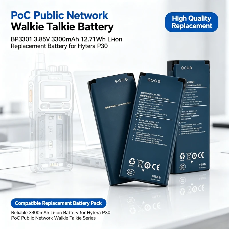 High Quality BP3301 3.85V 3300mAh 12.71Wh Replacement Battery Compatible With Hytera P30 PoC Public Network Walkie Talkie