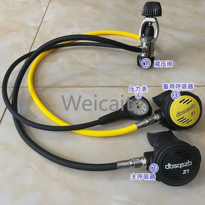 

Scuba Diving Equipment Complete Set of Pressure Reducing Valves, First and Second Level Respirators
