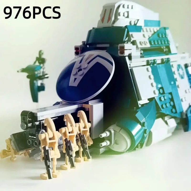 976 قطعة خطة النجوم صالح 75435 MTT اللبنات تعديل سفينة الفضاء العسكرية نموذج الطوب لعبة هدايا عيد الميلاد للأطفال