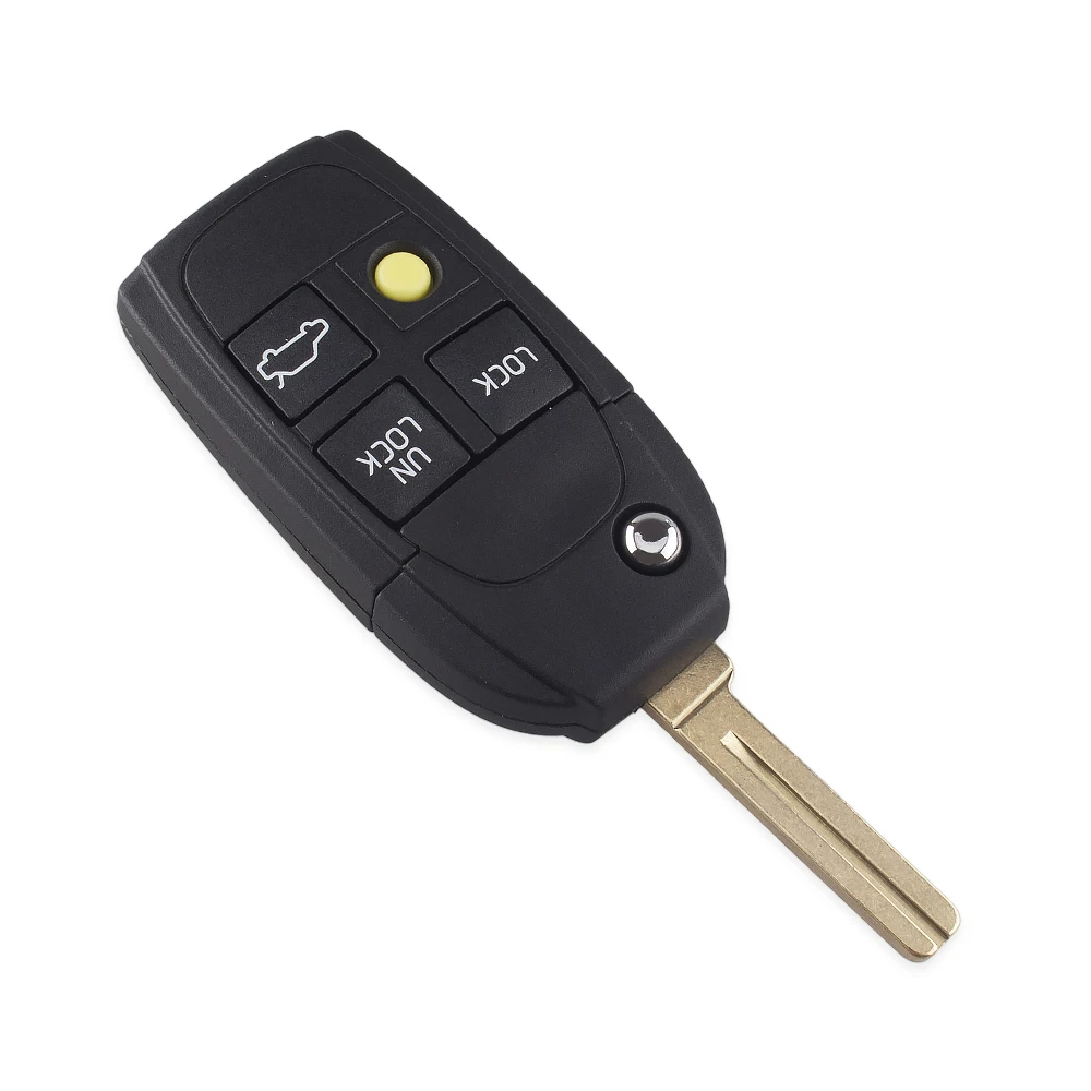 KEYYOU 4 Buttons Modified Remote Flip Folding Key Shell Fit For Refit Volvo S40 V40 S70 C70 V70 S80 Car Key Fob Case