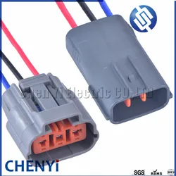 3 Pin DL 090 de Cable conector de Cable impermeable bobina de encendido enchufe para mitsubishi vee Outlander Nissan Mazda RX8 bobina de encendido con cables