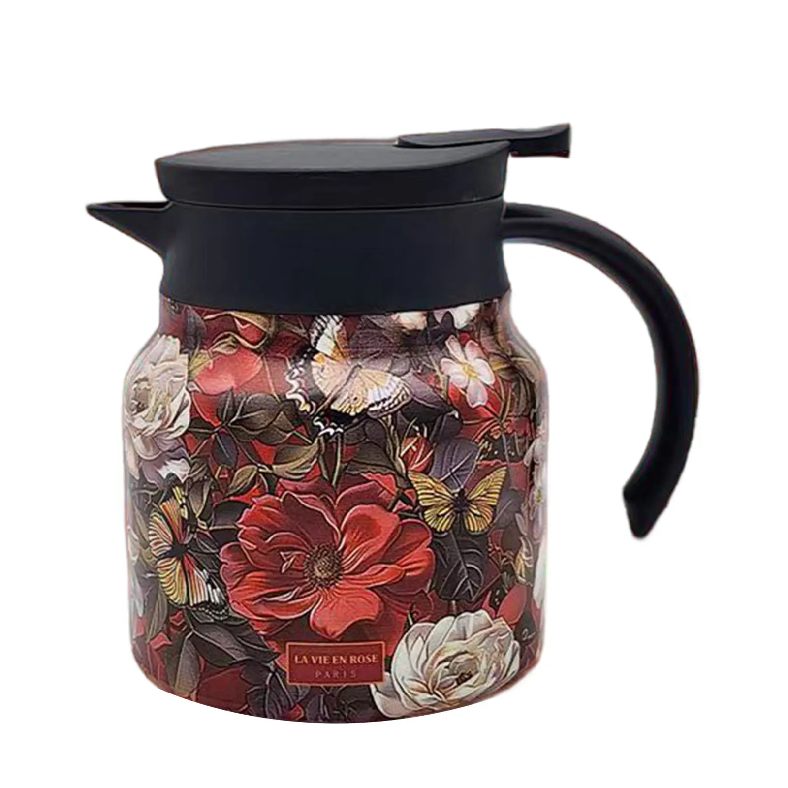Stainless Steel Hot Drink With Lid Insulated Bottle Vintage Teapot Charm For Tea Time Facilitate