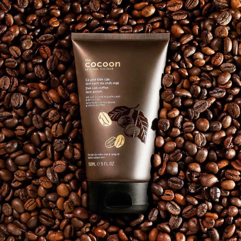 Cocoon Coffee Facial Scrubs Polishes 150ml Natural Exfoliating Dead Skin Deep Pores Cleaning for Men & Women Korean Skin Care