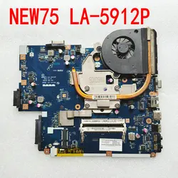 For GATEWAY NEW95 NOTEBOOK NV53A MB.BL002.001 Motherboard NEW75 LA-5912P + heatsink + CPU = LA-5911P For emachines E640