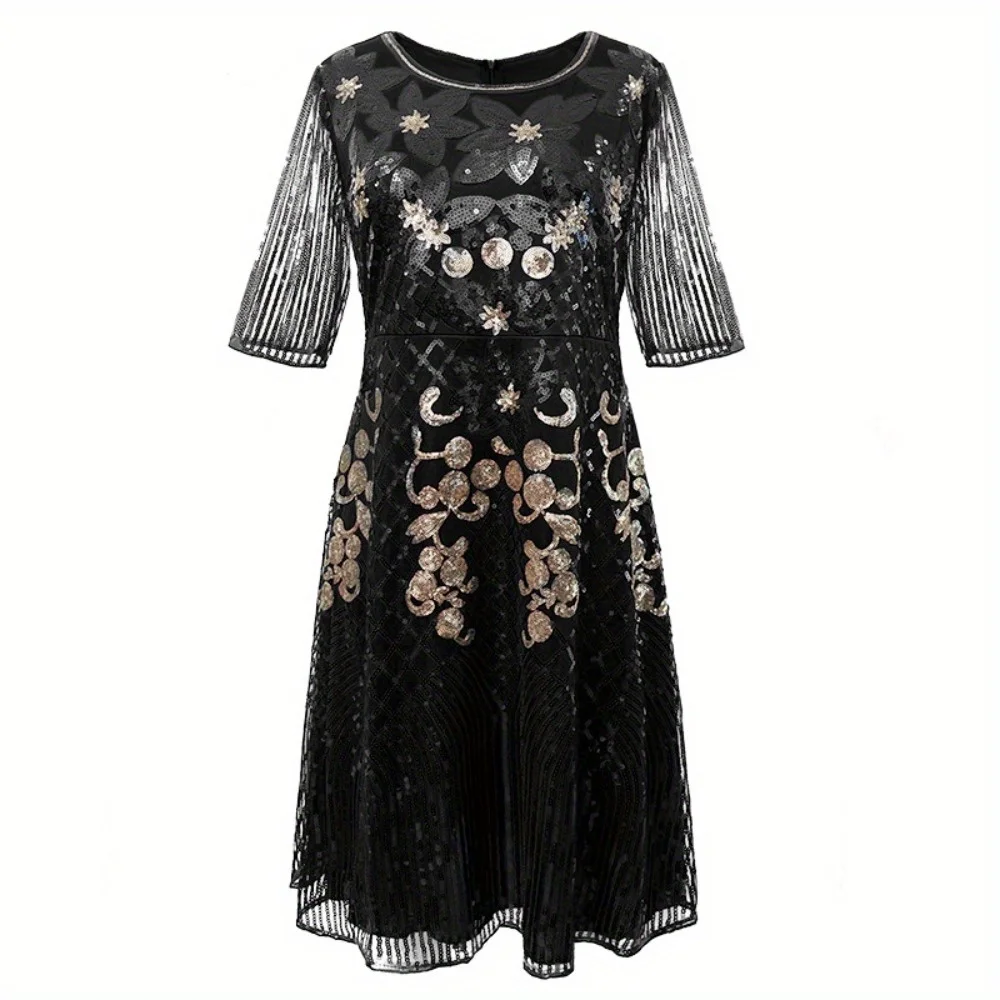 1920 Vintage Halloween Costume Dress European and American New Sequined Dress Performance Costume for Women