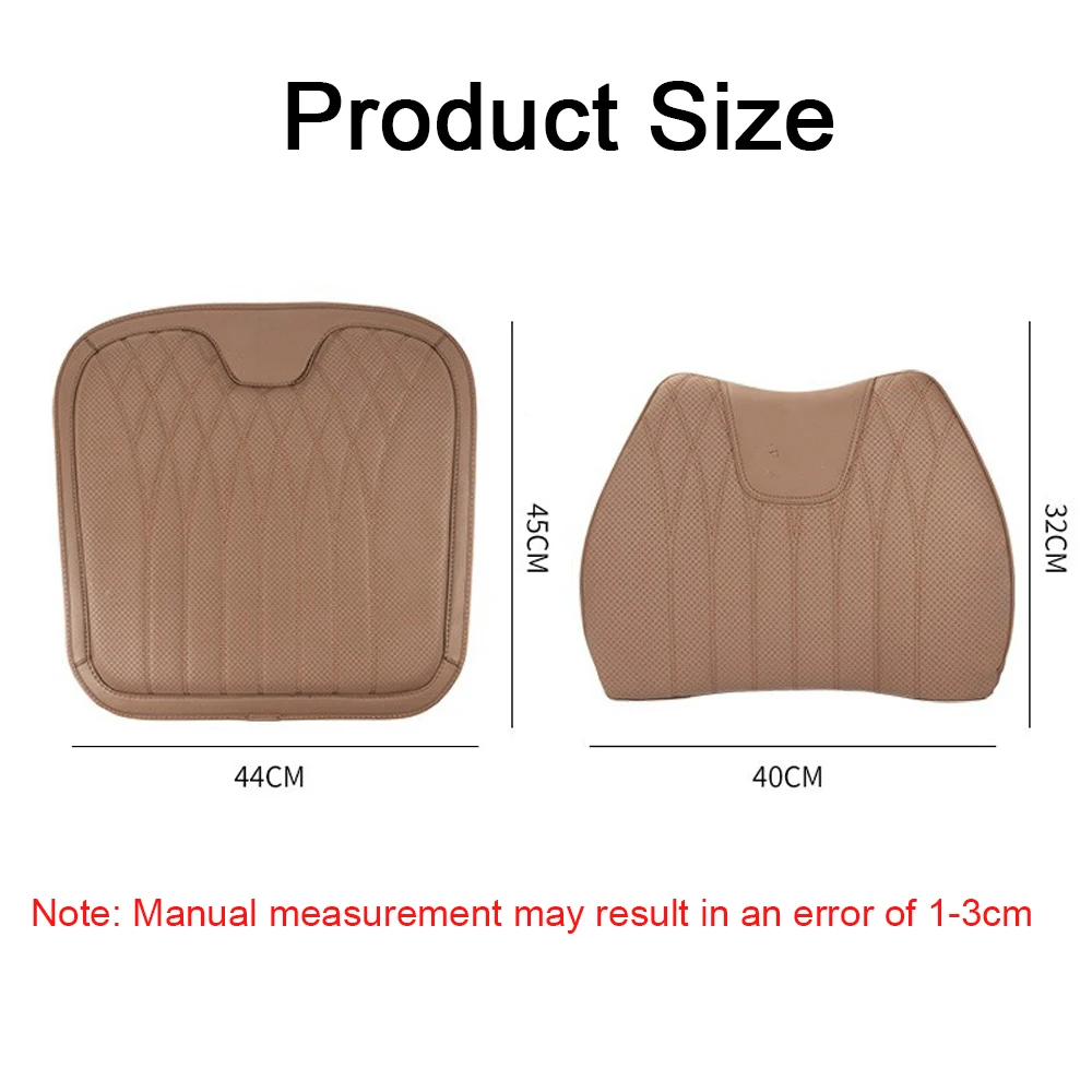 New Car Seat Cover Leather Seat Cushion Car Lumbar Support Pillow For Volvo All Models XC60 XC90 V40 V60 V90 S40 S60 S90