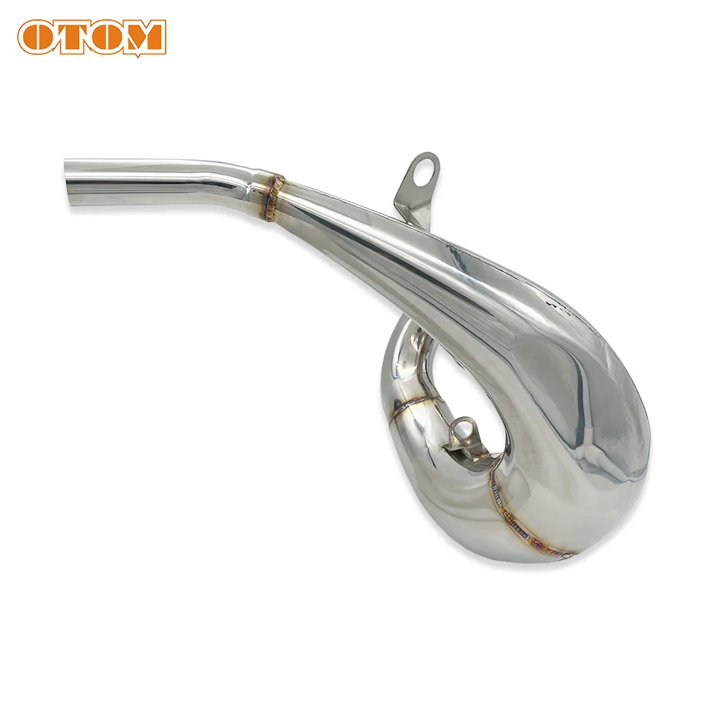OTOM Motorcycle Exhaust Pipe Muffler Silencer Escape Modified Stainless Steel Front Slip For KTM SX XC HUSQVARNA TC TX 250 300
