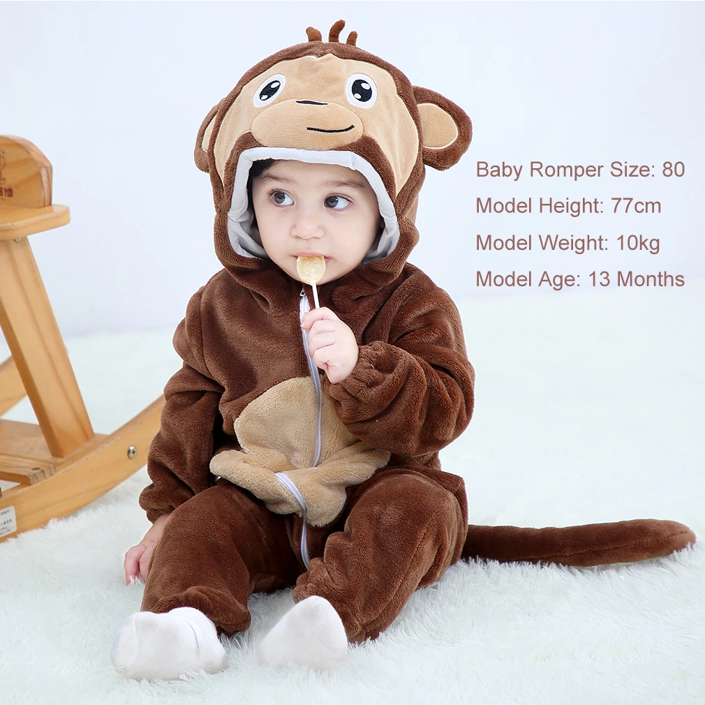 Kigurumi Onesie Pajamas for Toddlers Children Tiger Dinosaur Winter Costumes for Kids jumpsiuts Flannel Cute Baby Romper