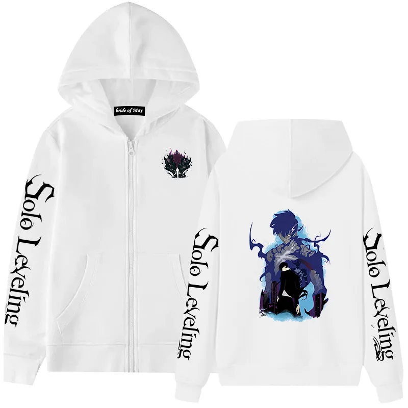 

I Upgraded Solo Leveling Daily Anime Cross-border Zippered Hoodies and Hoodies for Couples